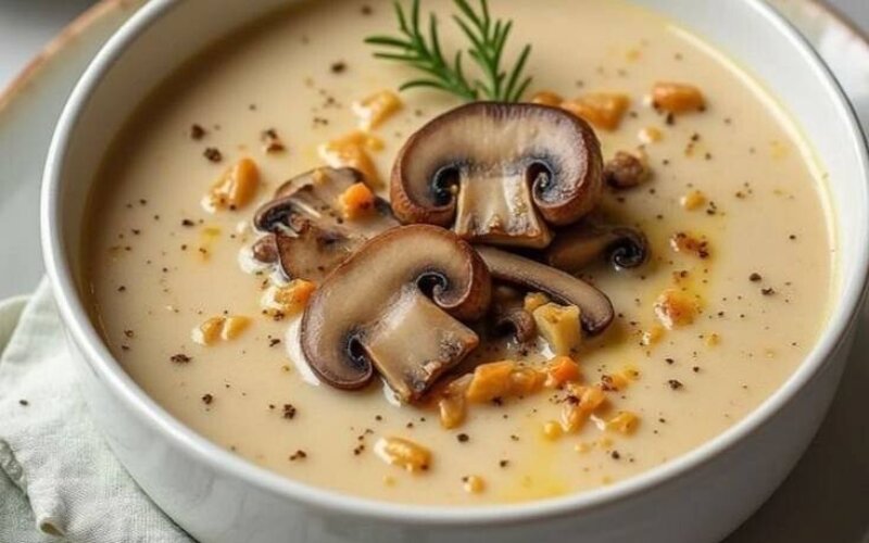 Крем-суп с шампиньонами