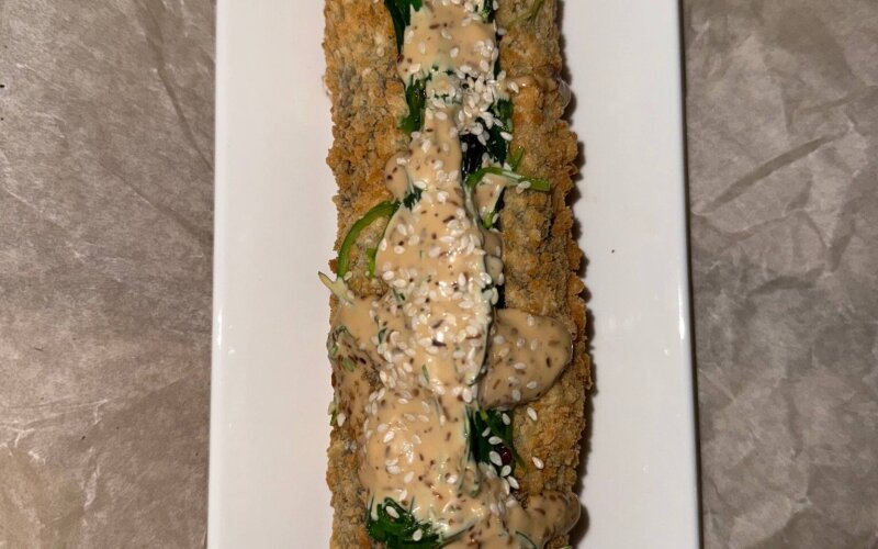 Ролл-дог с лососем