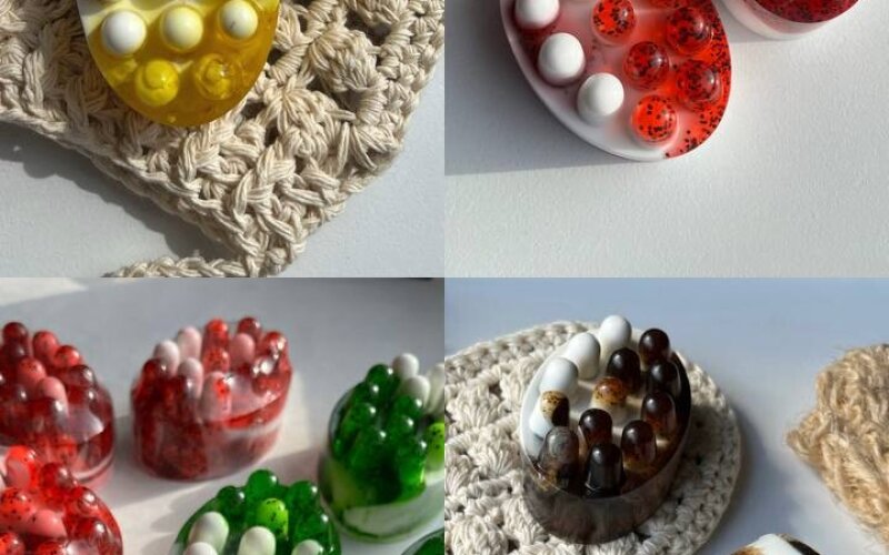 Мыло массажное ручной работы (в ассортименте)