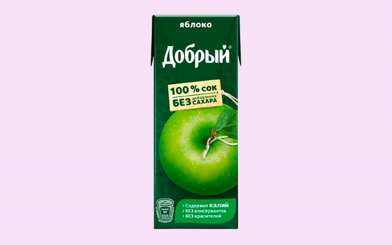 Добрый сок яблочный 0,2