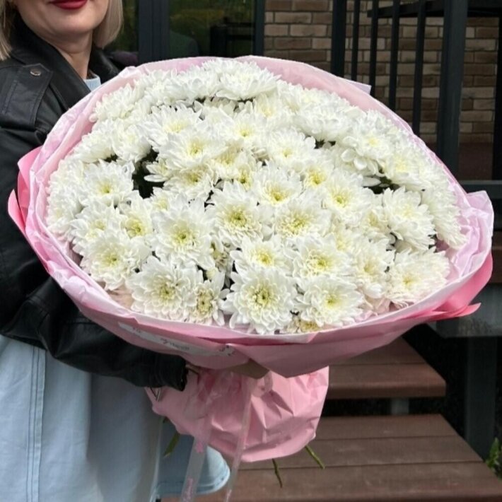 Букет хризантем «Розовый»