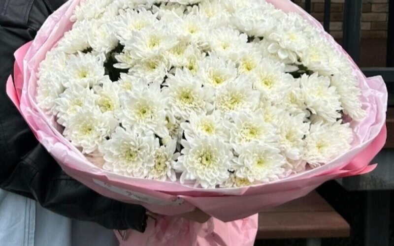 Букет хризантем «Розовый»