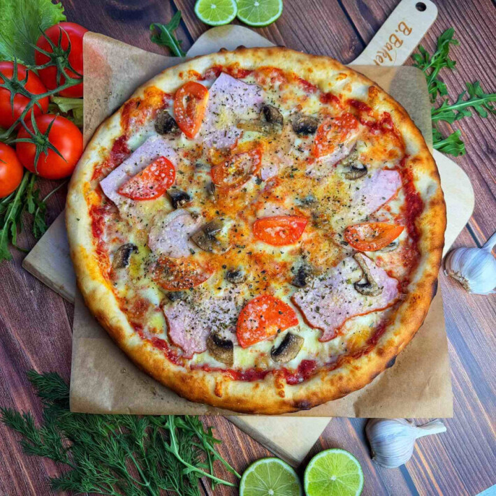 Пицца «Ветчина и грибы»