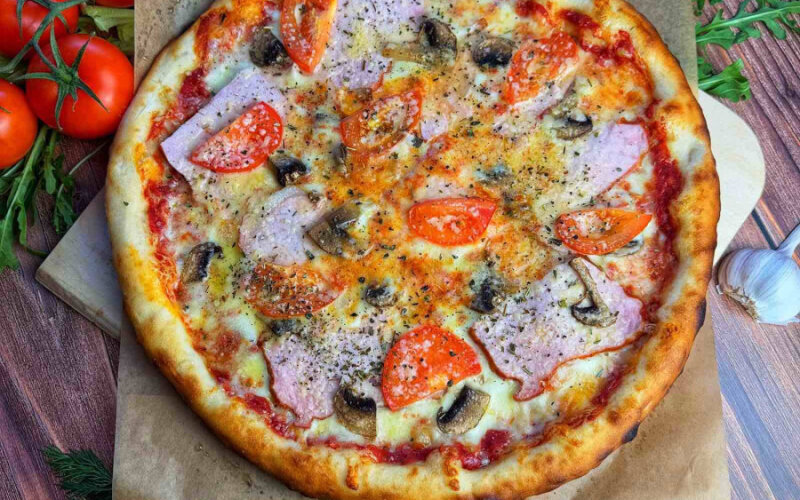 Пицца «Ветчина и грибы»