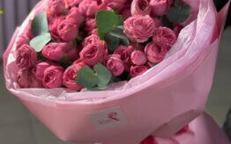 Букет «Жизель» и эвкалипт