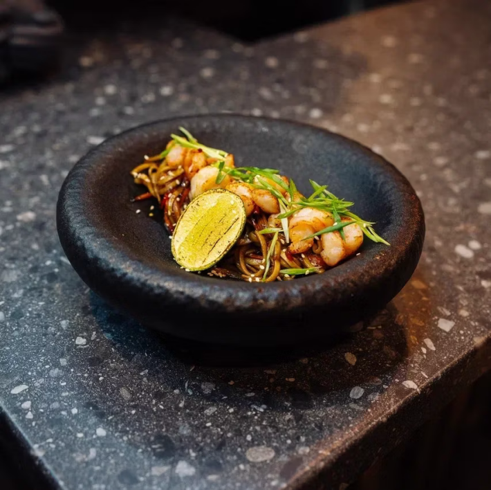 Лапша с креветкой