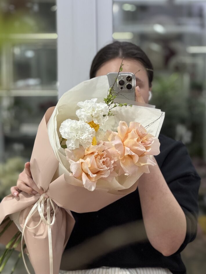 Букет валентинка S