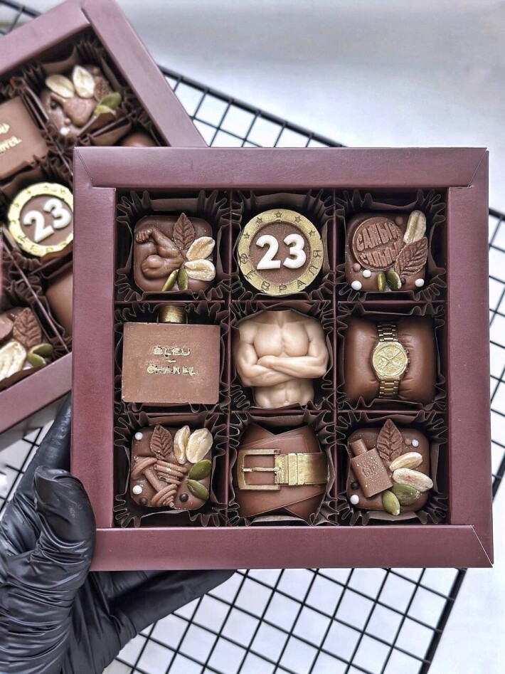 Шоколадный набор «Самому сильному»