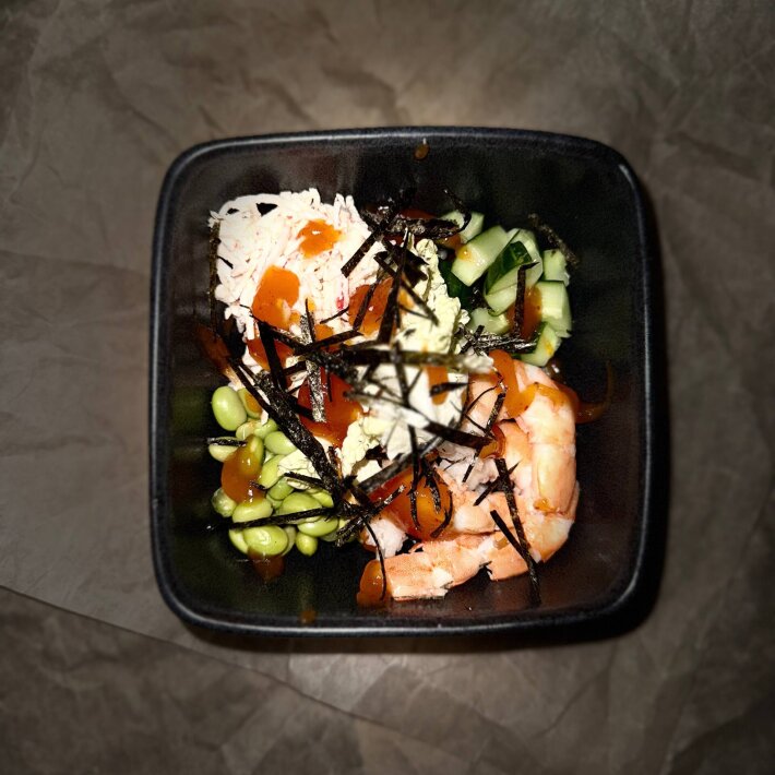 Поке боул с креветкой