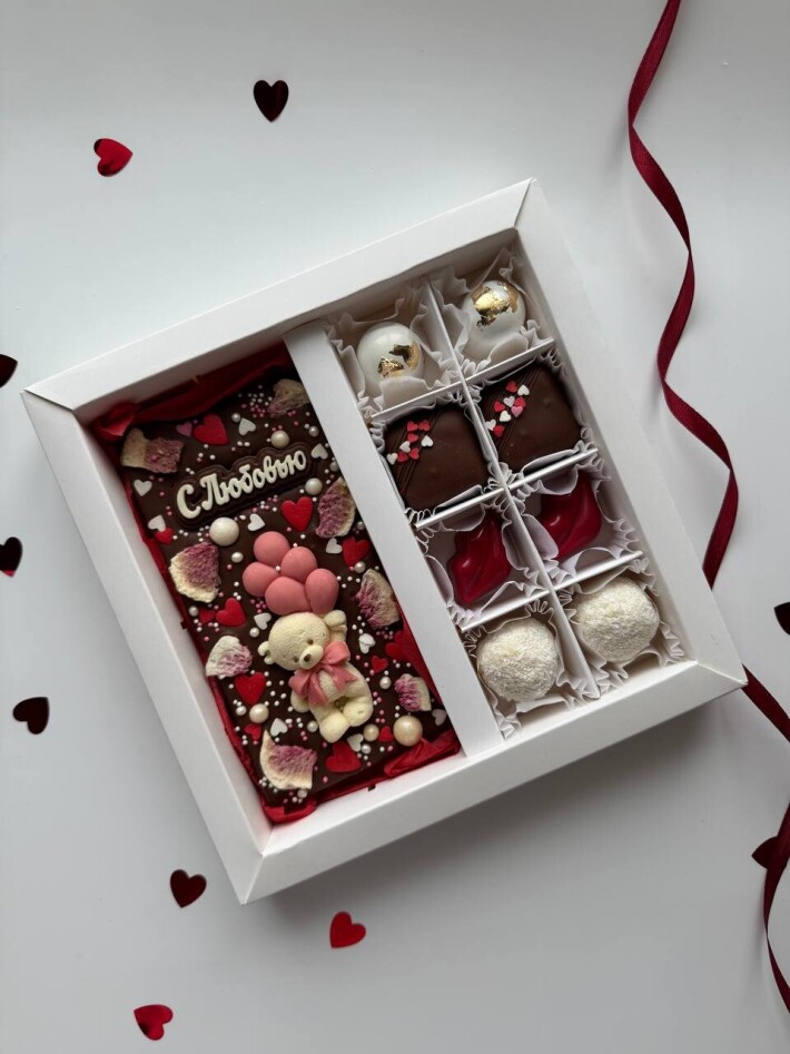 Набор «Шоколад и 8 конфет»