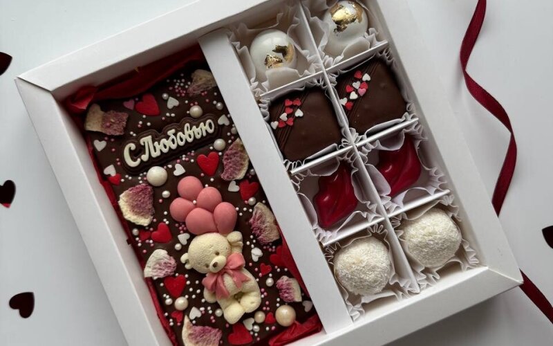 Набор «Шоколад и 8 конфет»