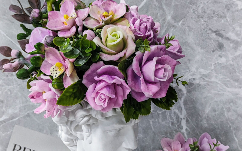 Букет интерьерный из глицеринового мыла