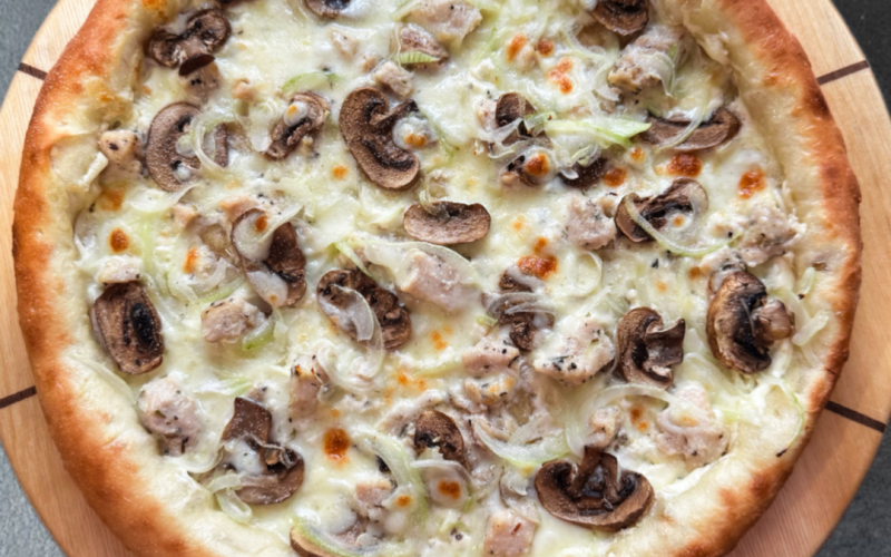 Курица грибы