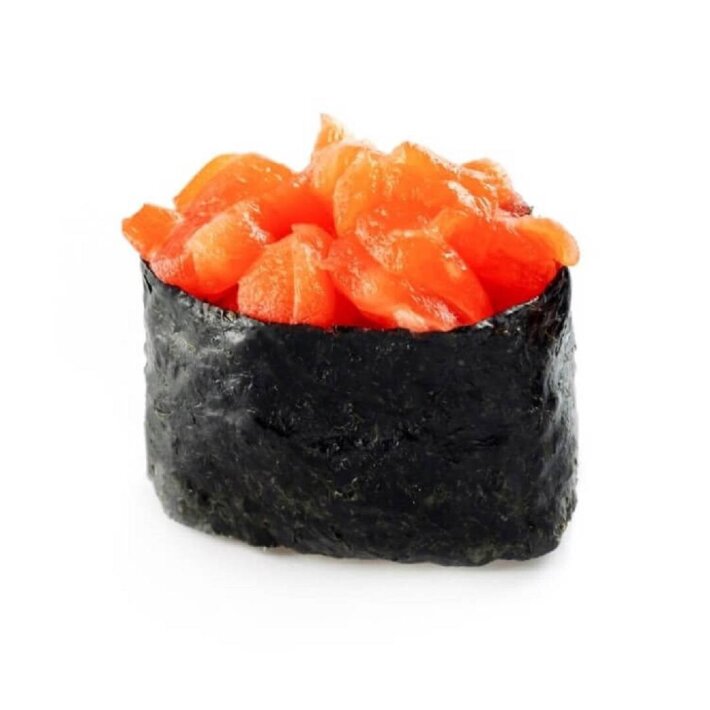 Гункан с лососем