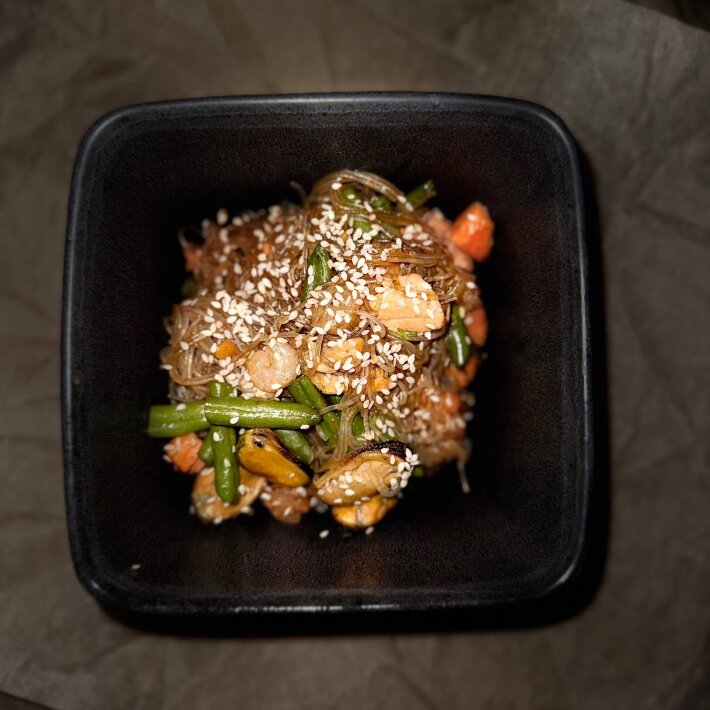 Фунчоза с морепродуктами