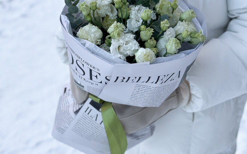 Букет эустомы