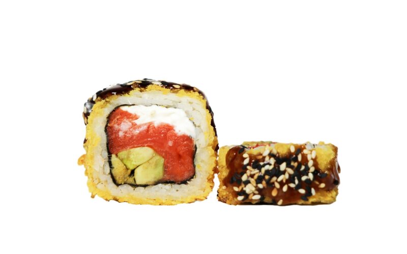 Темпура ролл с лососем