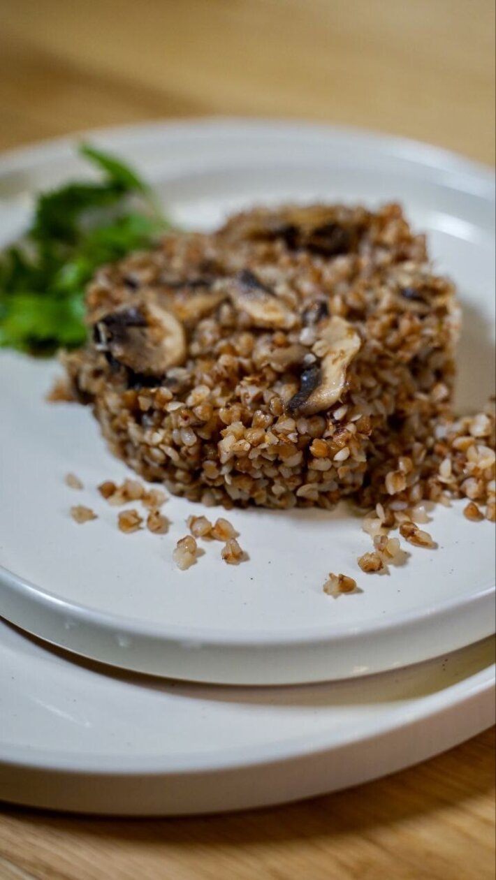 Гречка с грибами