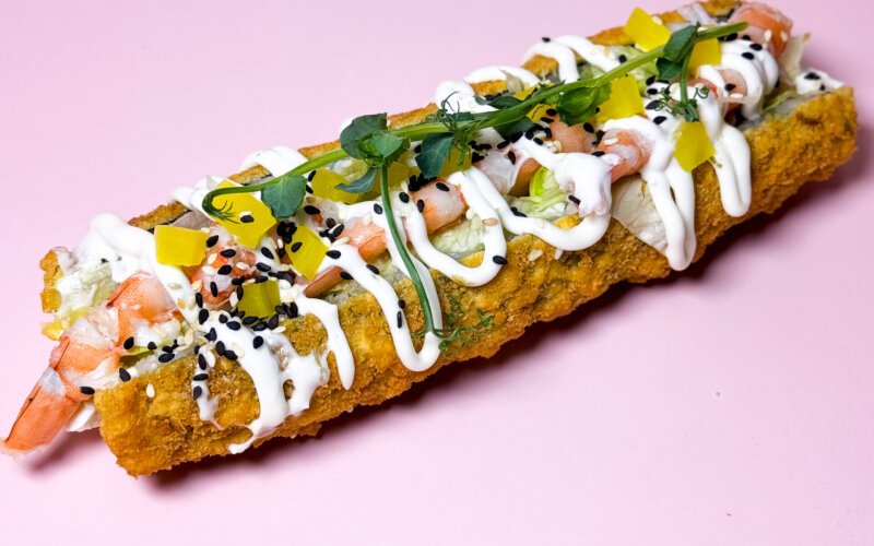 Ролл-дог с креветкой