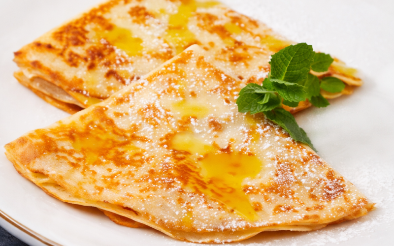 Блинчики с яблоками