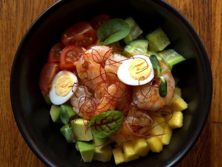 Поке с креветками