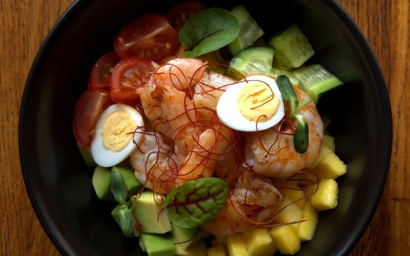 Поке с креветками