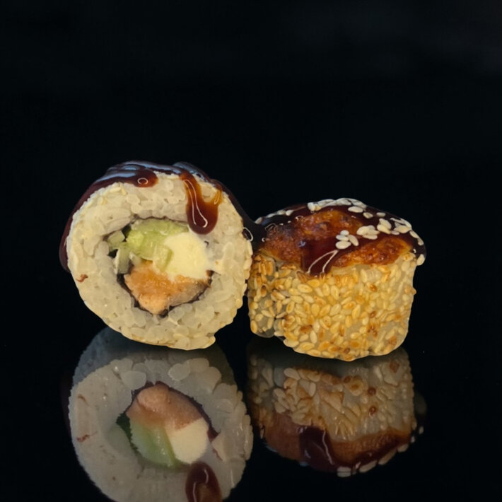 Запечённый ролл «Сяке фудзи»