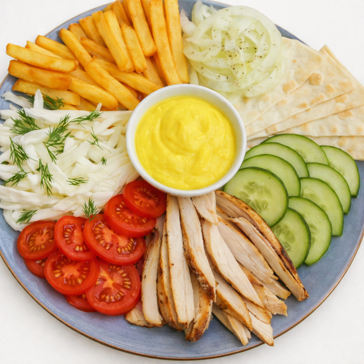 Шаурма на тарлеке