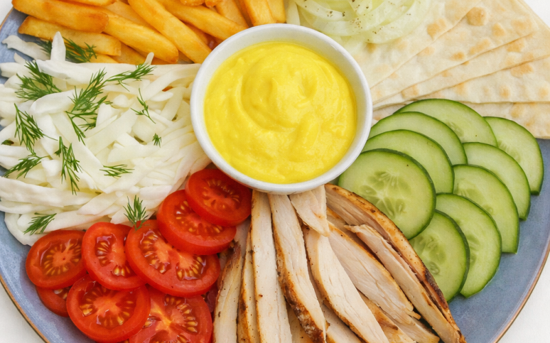 Шаурма на тарлеке