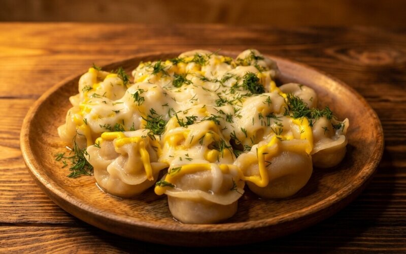 Пельмени «Из мраморной говядины» в сыре