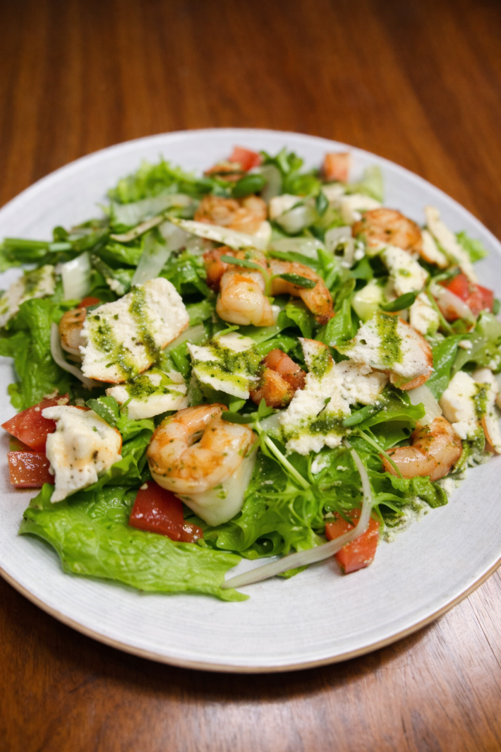 Салат «Цезарь с креветкой»