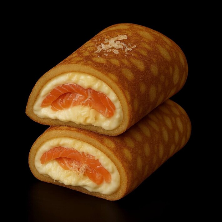 Блинчики «Норвежский с лососем»