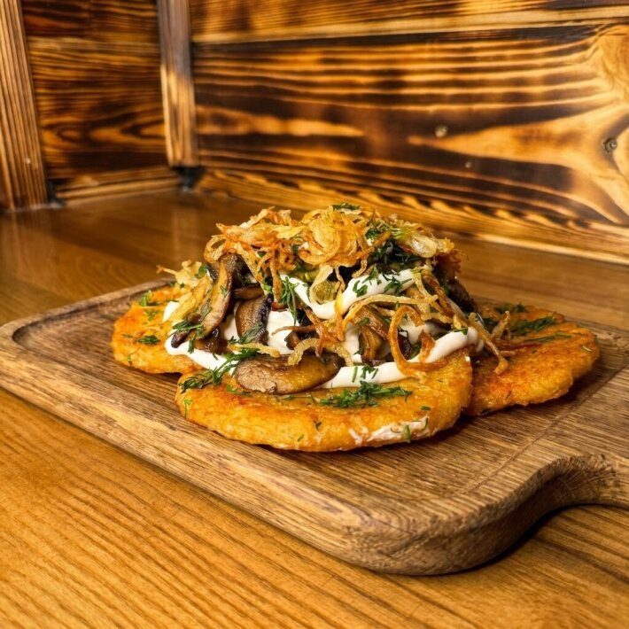 Драники «С луком и грибами»