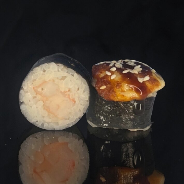 Запечённый ролл «Маки эби яки»