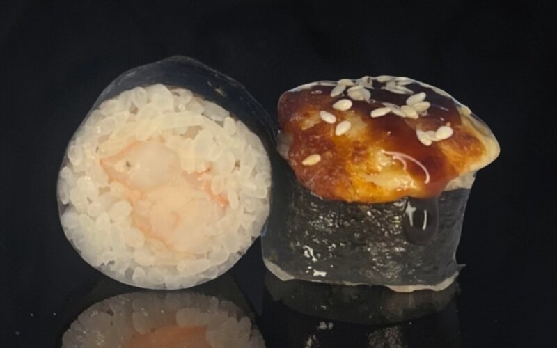 Запечённый ролл «Маки эби яки»
