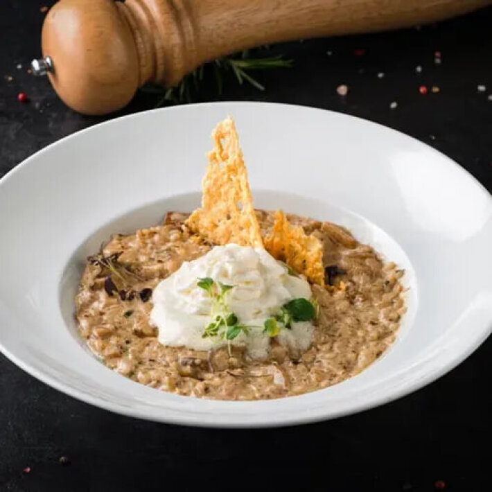 Ризотто с белыми грибами