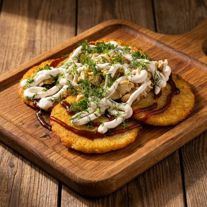 Драники «С мясом птицы»