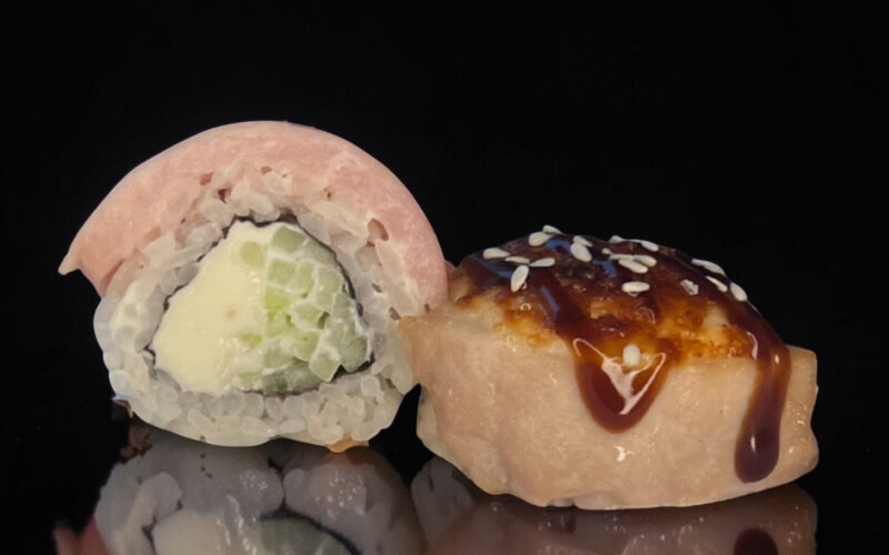 Запечённый ролл «Филадельфия магуро фудзи»