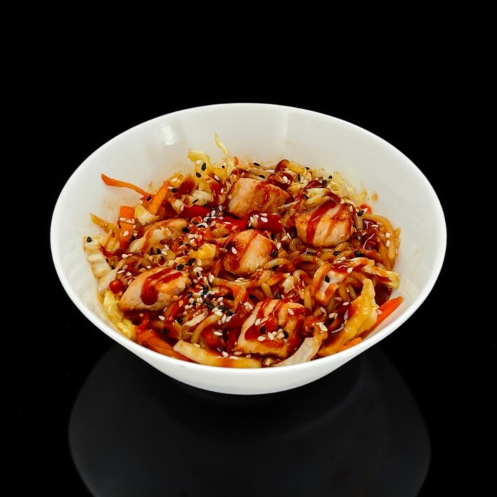 Рис с курицей и овощами