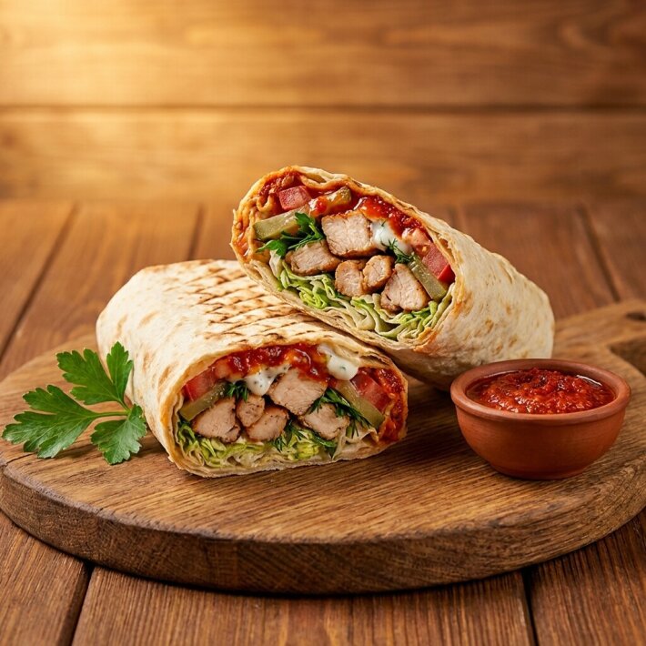 Шаурма «С аджикой»