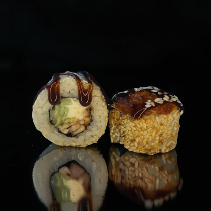 Запечённый ролл «Унаги вулкан»