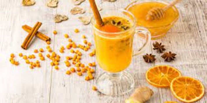 Горячий напиток «Облепиха апельсин имбирь мята»