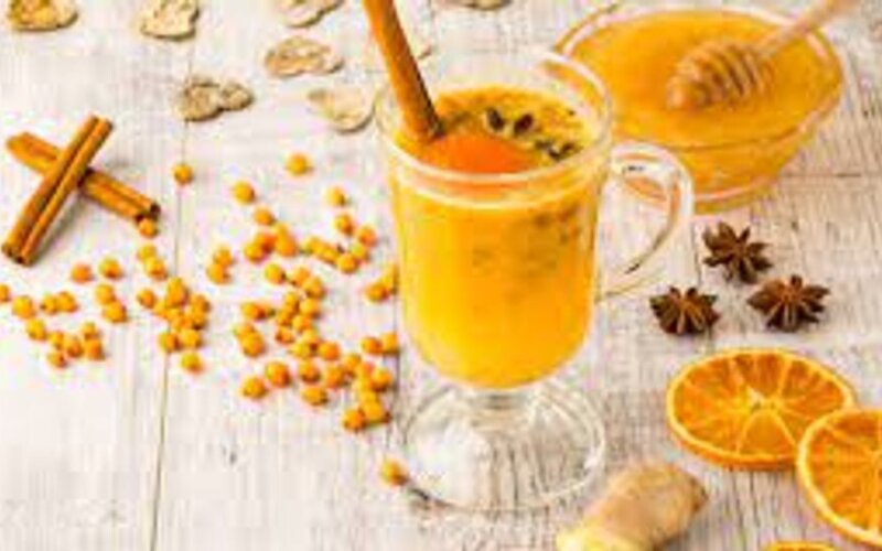 Горячий напиток «Облепиха апельсин имбирь мята»