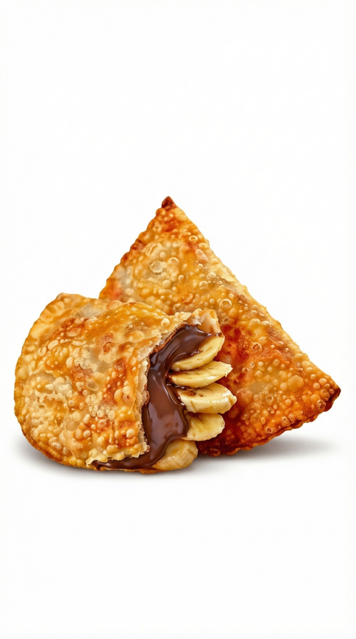 Чебурек с нутеллой и бананом