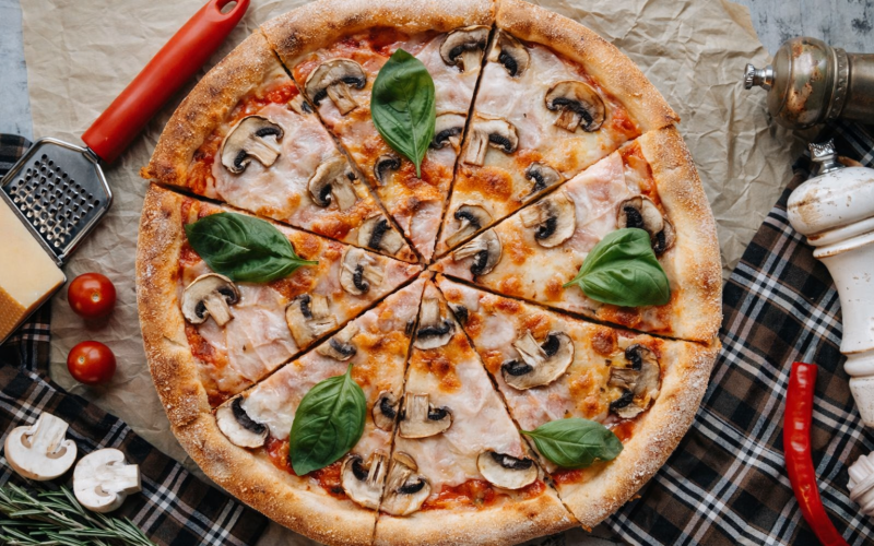 Пицца «Ветчина и грибы»