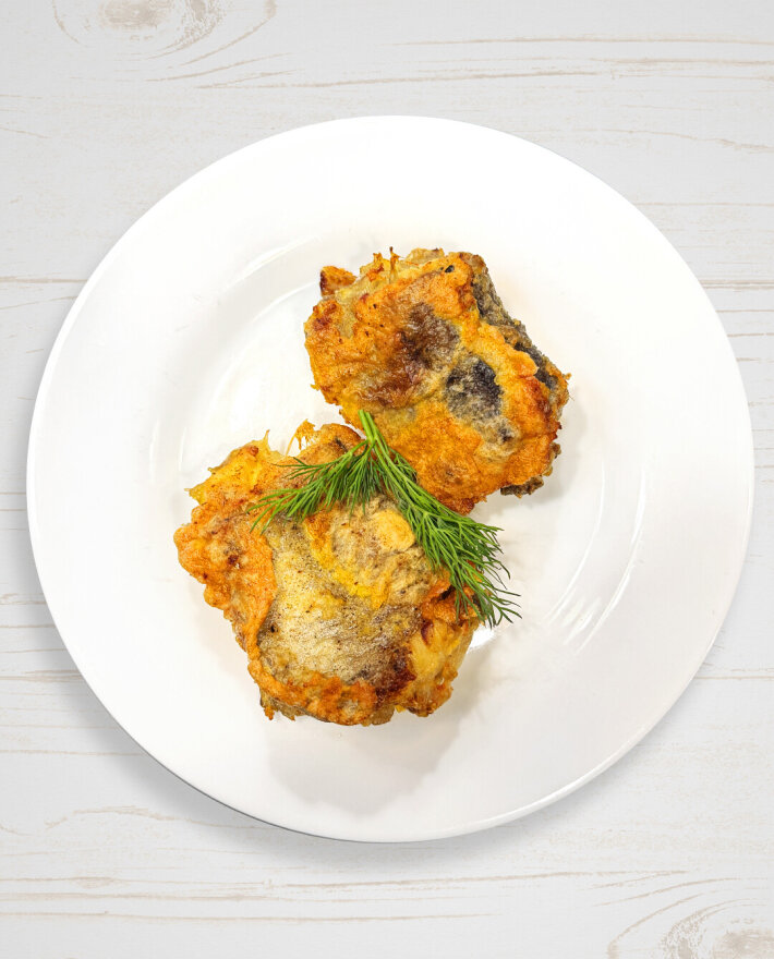 Минтай жареный