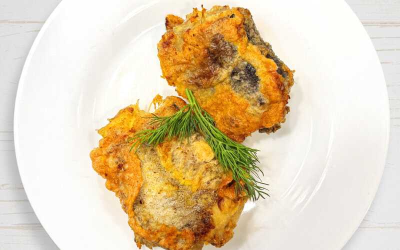 Минтай жареный