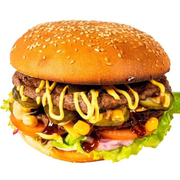 Бургер «Бэк» с двойной говяжьей котлетой