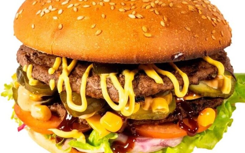 Бургер «Бэк» с двойной говяжьей котлетой