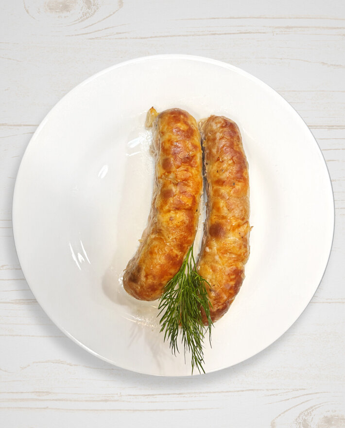 Колбаски свиные жареные